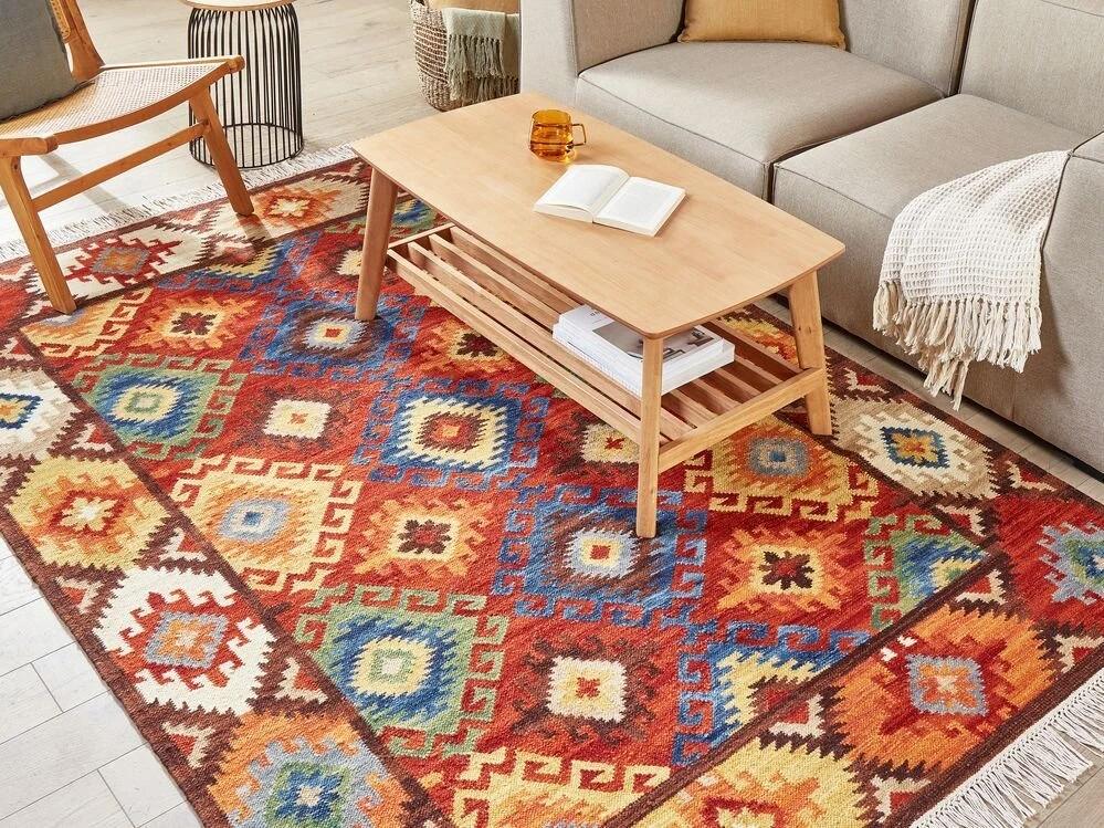 Beliani Kilimas ZOVUNI spalvotas 160 x 230 cm vilnonis kilimas