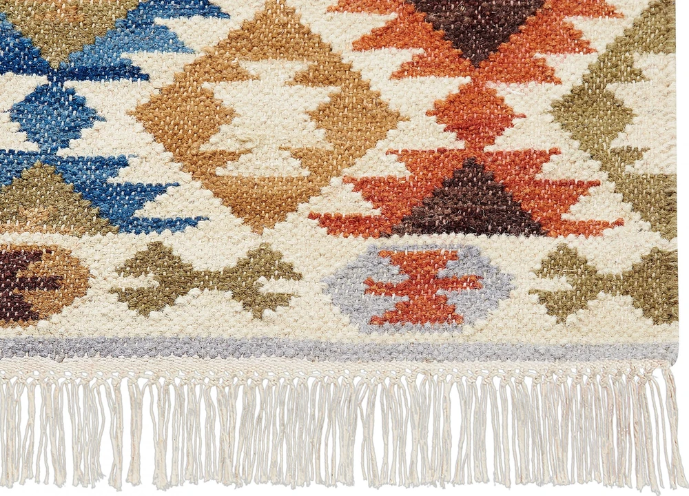 Beliani Kilim kilimas VOSKETAP spalvotas 160 x 230 cm vilnos