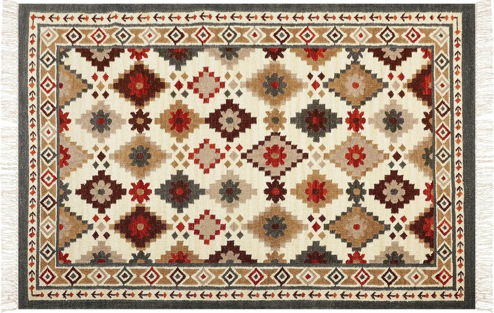 Beliani Kilimo kilimas GHUKASAVAN spalvotas 200 x 300 cm vilnonis