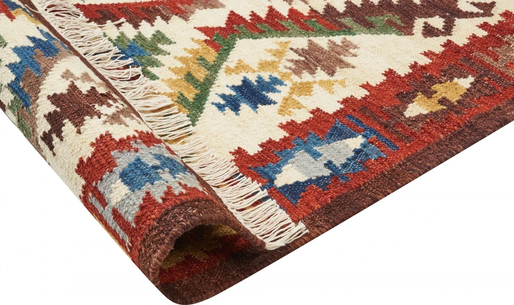 Beliani Kiliminis kilimas AREVIK spalvotas 80 x 150 cm iš vilnos