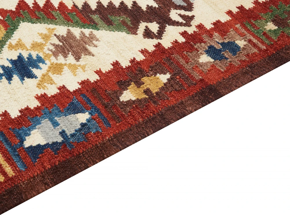 Beliani Kiliminis kilimas AREVIK spalvotas 80 x 150 cm iš vilnos