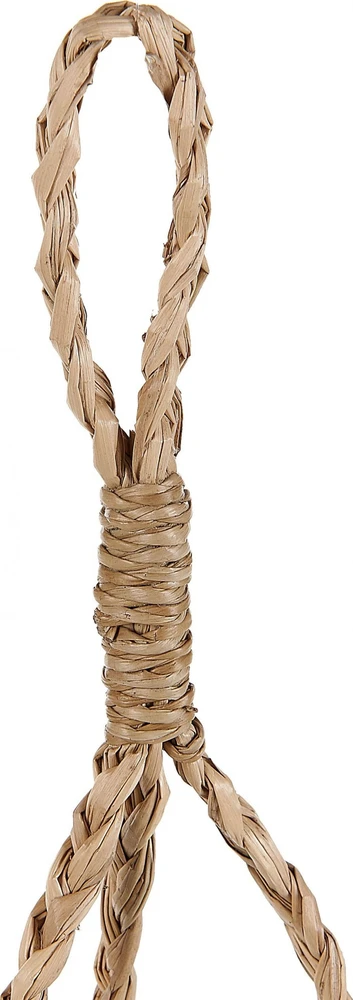 Beliani Gėlių vazonas RUFFE Jūržolė 18 cm natūralus