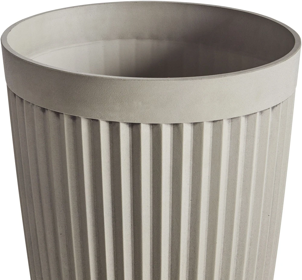Beliani Gėlių vazonas KOLA 39 cm smėlio spalvos