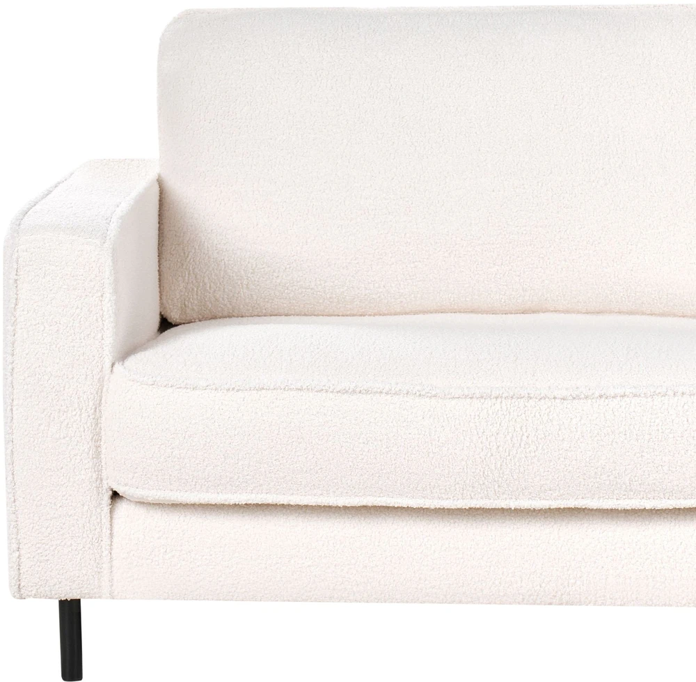 Sofa Beliani SAVALEN 4 vietų svetainės baldų komplektas, boucle audinys, balta spalva