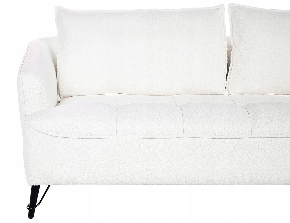 Sofa Beliani 5 vietų svetainės baldų komplektas HOBRO Boucle baltas