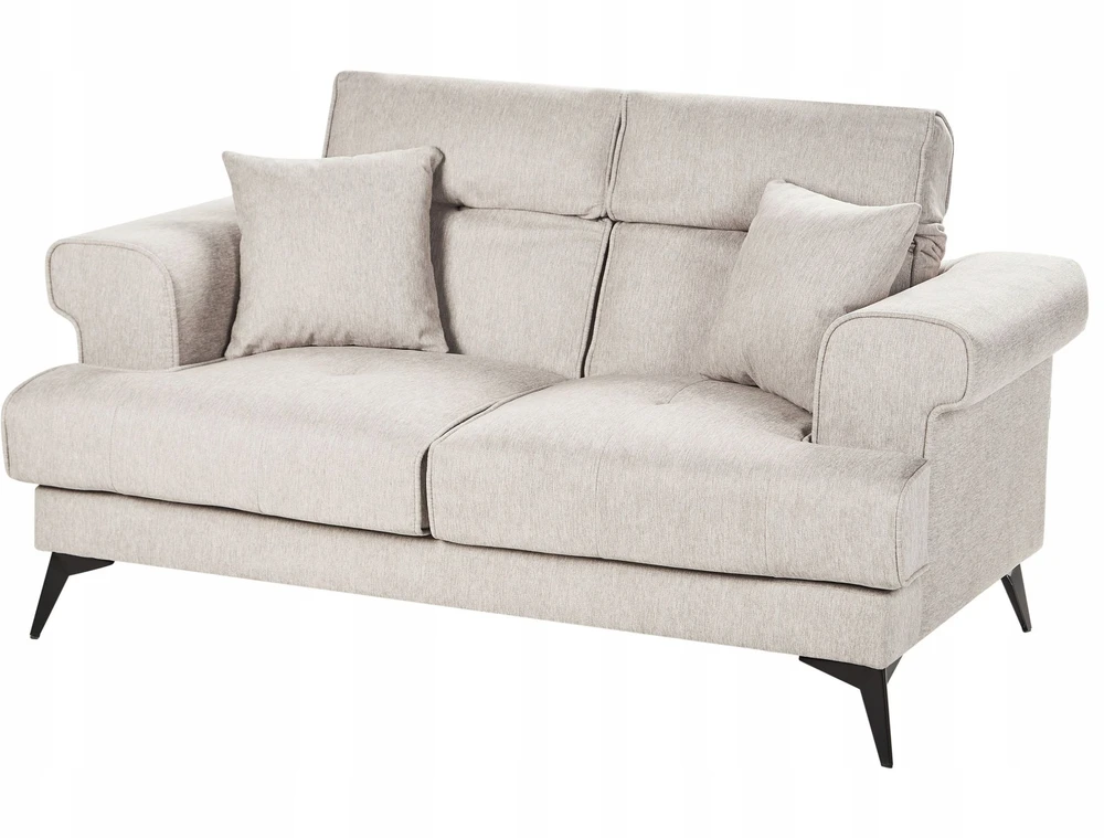 Sofa Beliani 5 vietų minkštas kampas SKIVE smėlio pilkos spalvos