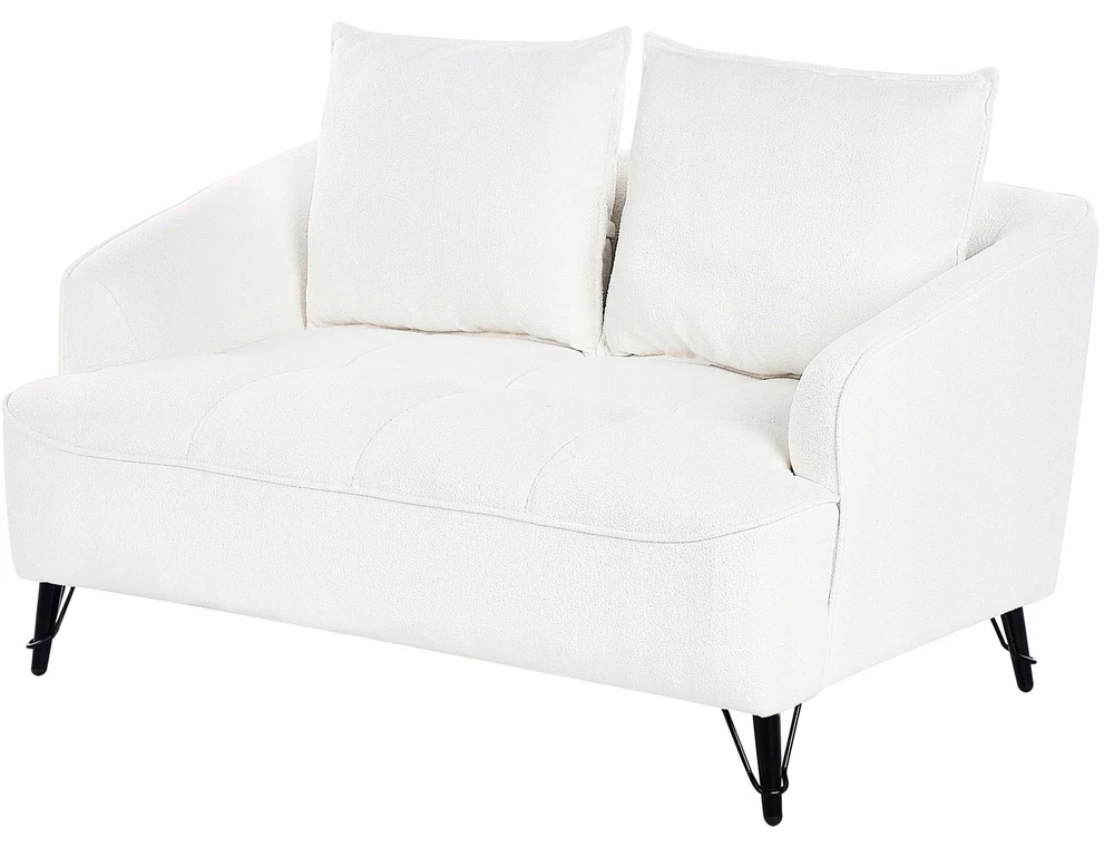 Sofa Beliani 5 vietų svetainės baldų komplektas HOBRO Boucle baltas
