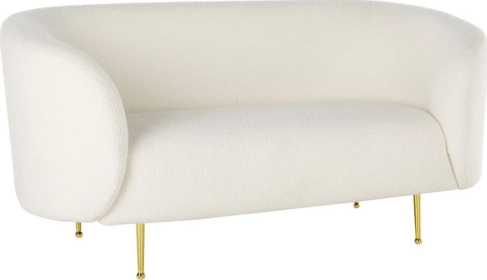 Sofa Beliani LOEN 6 vietų baldų komplektas, boucle audinys, baltas
