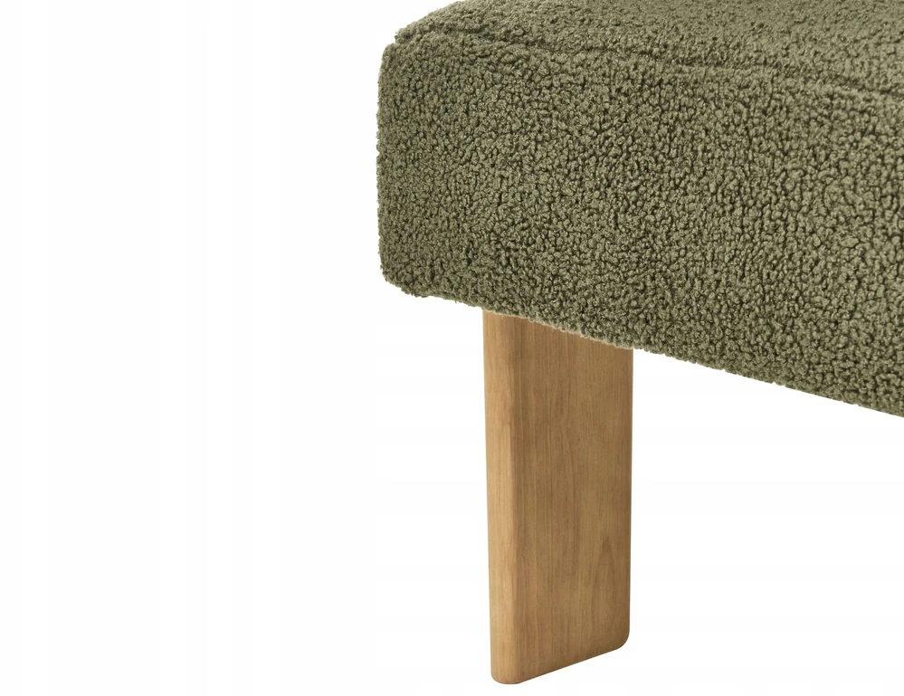 Sofa Beliani Svetainės baldų komplektas ILBRO Boucle žalias/šviesiai rudas