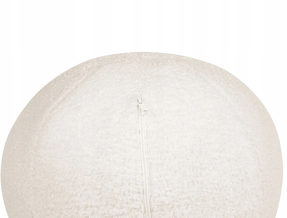 Sofa Beliani 5 vietų svetainės baldų komplektas LEIREN, baltos spalvos, bouclé audinys