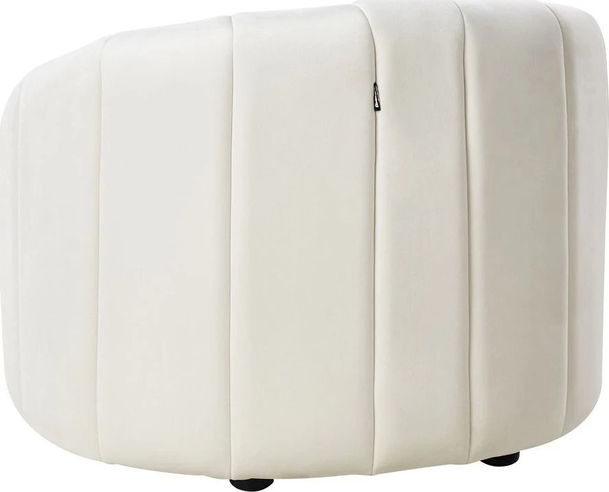 Sofa Beliani 6 vietų svetainės baldų komplektas MALUNG, veliūras, kreminė balta