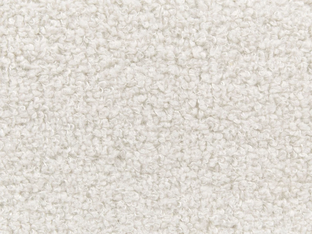 Beliani Viengulė lova be galvūgalio Boucle ROANNE 90 x 200 cm šviesiai smėlio spalvos