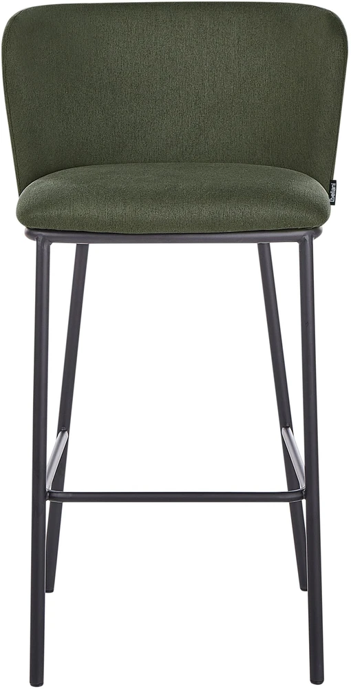 Beliani 2 baro kėdžių komplektas MINA tamsiai žalias