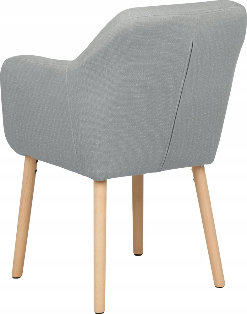 Beliani Valgomojo kėdė YORKVILLE II veliūras, pilka