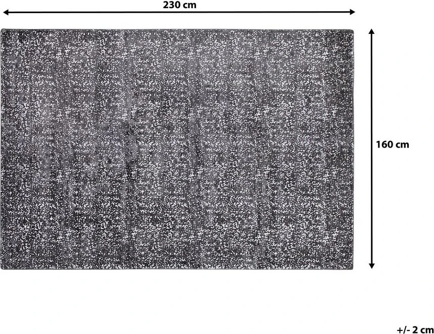 Beliani Kilimas ESEL sidabrinis 160 x 230 cm viskozė