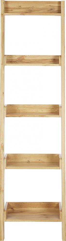 Beliani 5 lentynų pastatoma lentyna MOBILE DUO 169 cm šviesiai ruda
