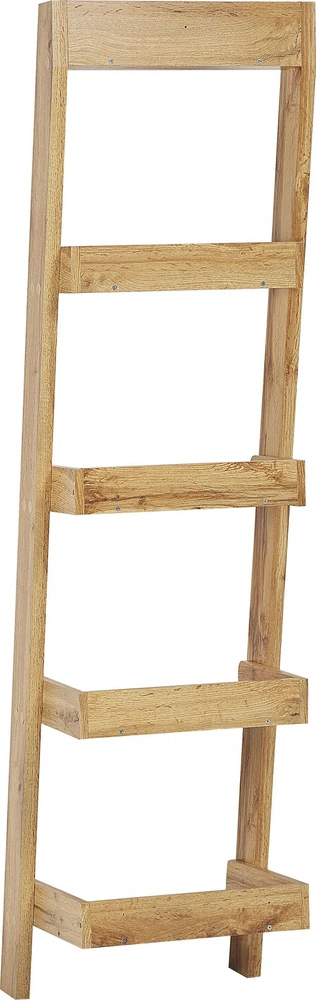 Beliani 5 lentynų pastatoma lentyna MOBILE DUO 169 cm šviesiai ruda