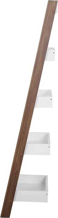 Beliani 5 lentynų stovas MOBILE TRIO 164 cm, rudas/baltas