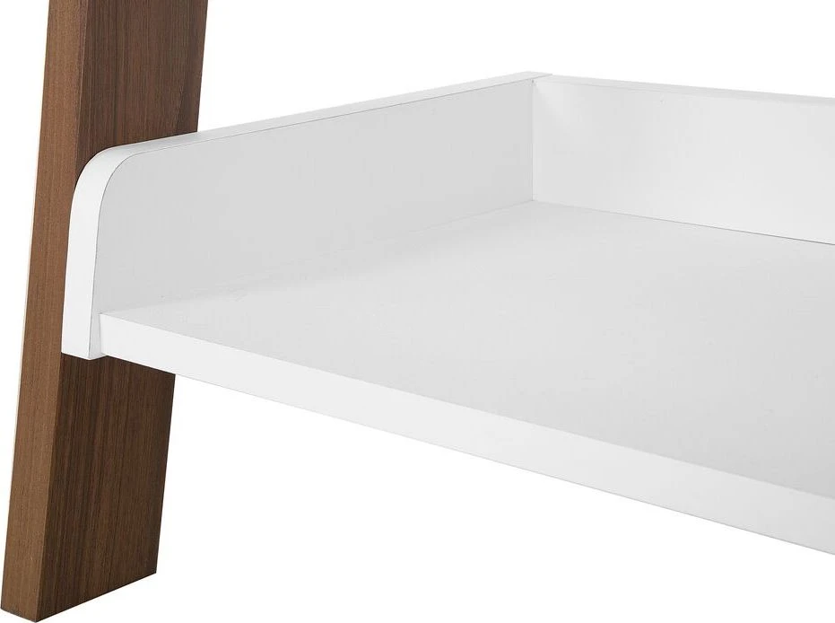 Beliani 5 lentynų stovas MOBILE DUO 166 cm rudas/baltas
