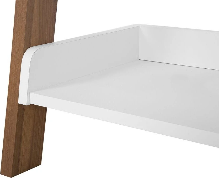 Beliani 5 lentynų stovas MOBILE TRIO 164 cm, rudas/baltas