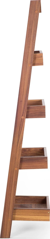 Beliani 5 lentynų stovas MOBILE DUO 169 cm tamsiai rudas