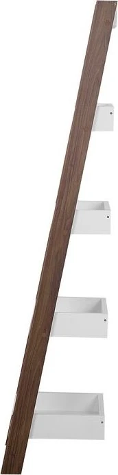 Beliani 5 lentynų stovas MOBILE DUO 166 cm rudas/baltas