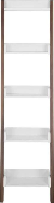 Beliani 5 lentynų stovas MOBILE DUO 166 cm rudas/baltas