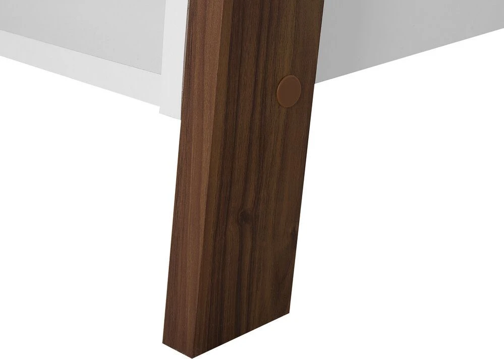 Beliani 5 lentynų stovas MOBILE DUO 166 cm rudas/baltas