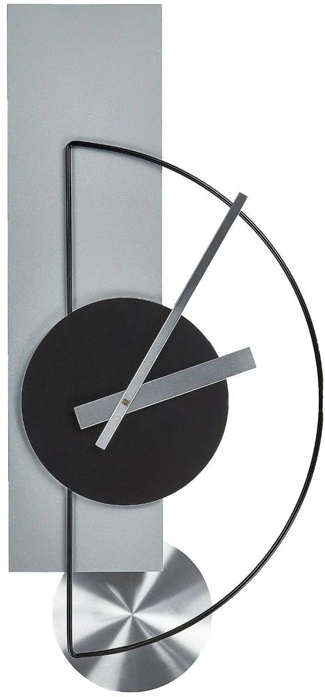 Beliani Sieninis laikrodis CEVINS 31 cm metalinis šviesiai pilkas