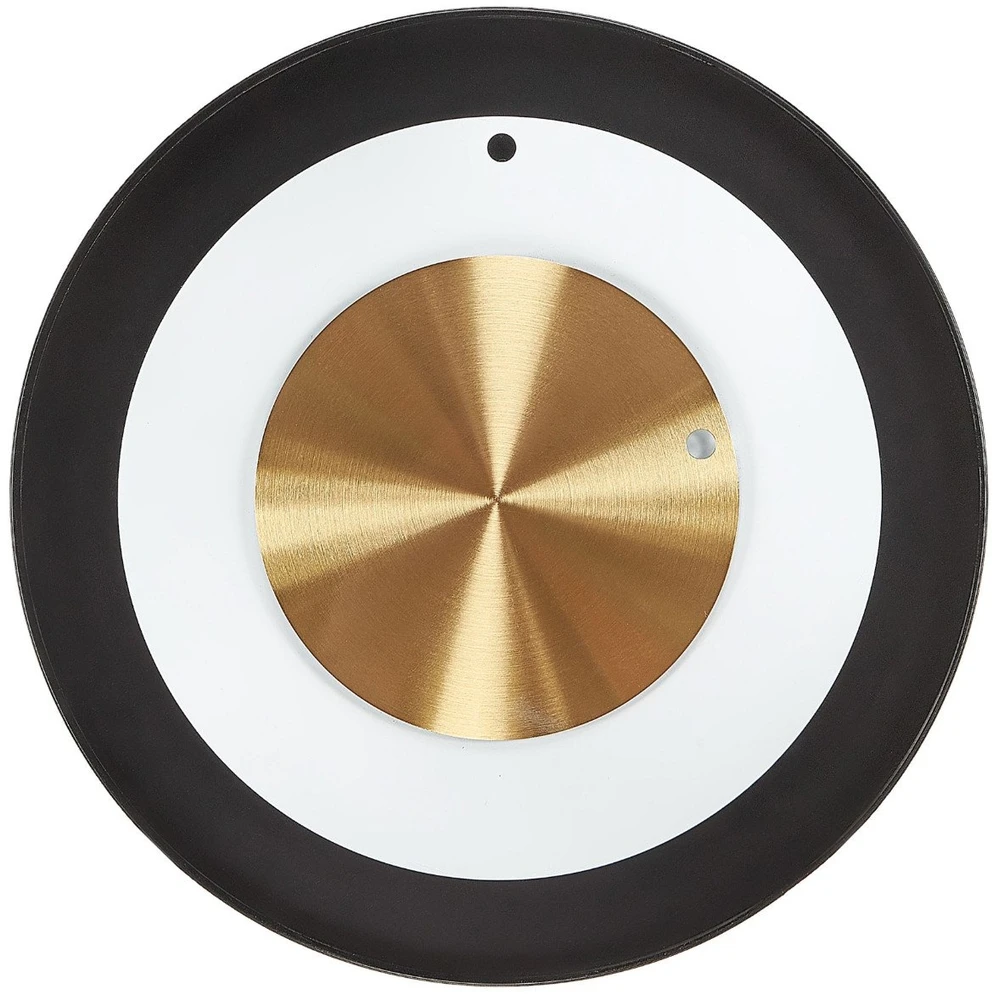 Beliani Sieninis laikrodis CLUSES 30 cm metalinis juodas