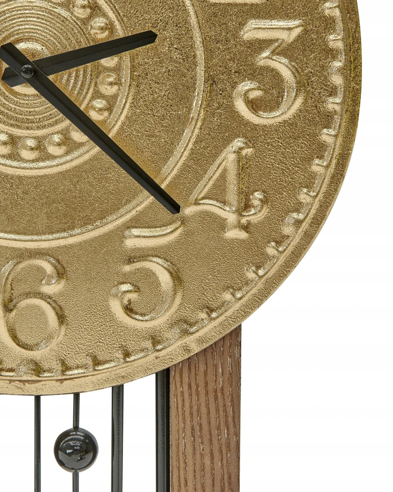 Beliani Sieninis laikrodis NOBELIUM 36 cm metalinis auksinis