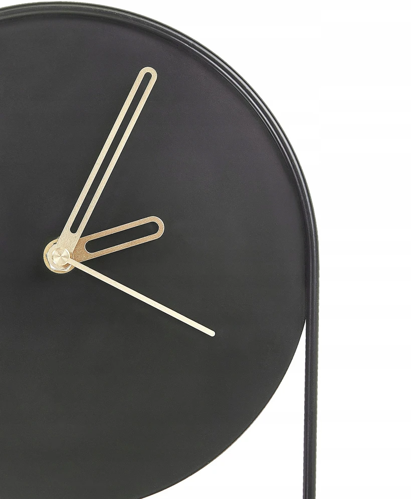 Beliani Sieninis laikrodis SALVAN 20 cm metalinis juodas