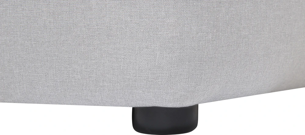Beliani Trivietė kampinė sofa DOLVA, šviesiai pilka, kairinė