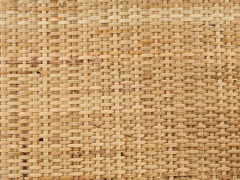 Beliani 3 lentynų knygų stovas TUVALU II iš ratano 109 cm natūralus