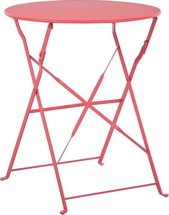 Lauko baldų komplektas Beliani Balkono baldų komplektas FIORI sulankstomas metalinis raudonas