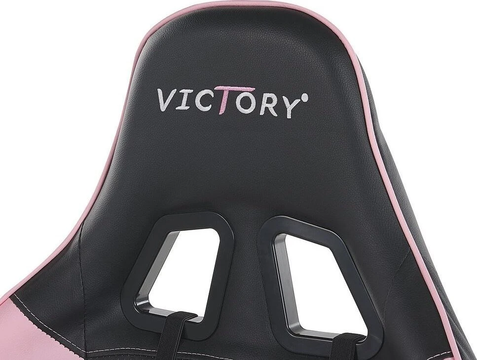 Beliani Žaidimų kėdė VICTORY eko oda, rausva