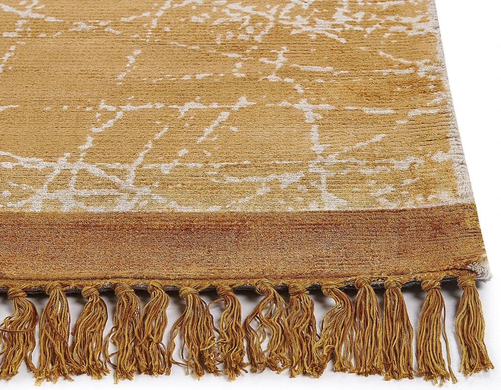 Beliani Kilimas HANLI oranžinis 80 x 150 cm viskozė