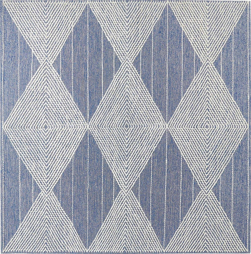Beliani Kilimėlis DATCA Mėlynas 200 x 200 cm Vilna