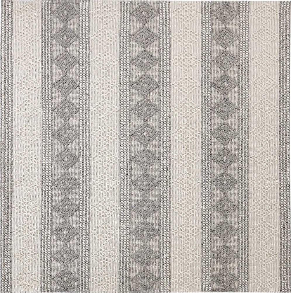 Beliani Kilimas BOZOVA šviesiai smėlio spalvos 200 x 200 cm vilna