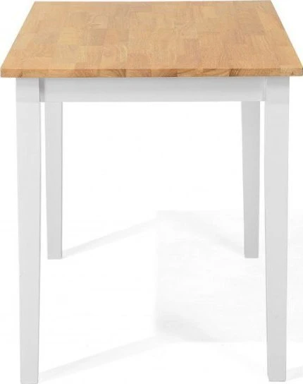 Beliani Valgomojo stalas GEORGIA šviesaus ąžuolo spalvos 110 cm 60 cm