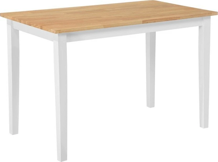 Beliani Valgomojo stalas GEORGIA šviesaus ąžuolo spalvos 110 cm 60 cm