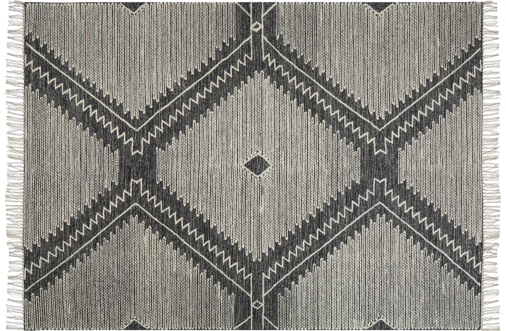 Beliani Kilimas ARBAA juodas 140 x 200 cm medvilninis