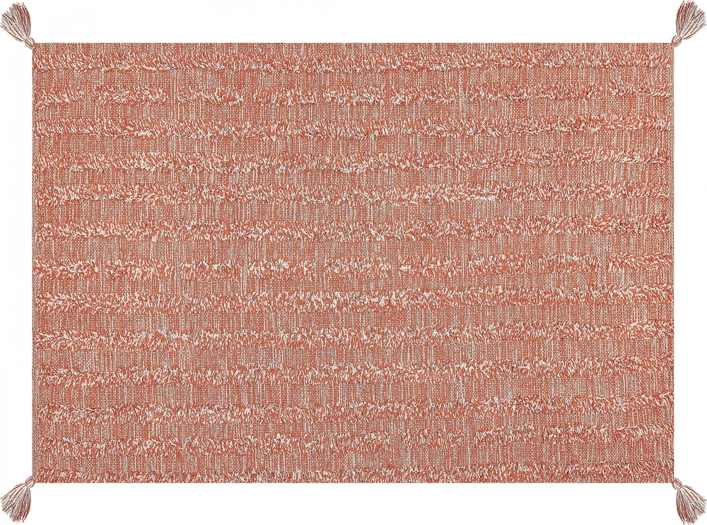 Beliani Kilim MUGLA oranžinis 160 x 230 cm medvilninis
