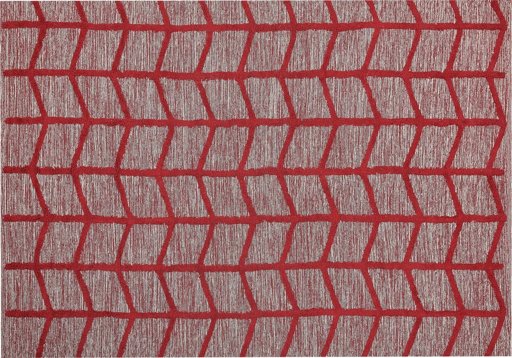 Beliani Kilimas SIVAS raudonas 160 x 230 cm medvilninis