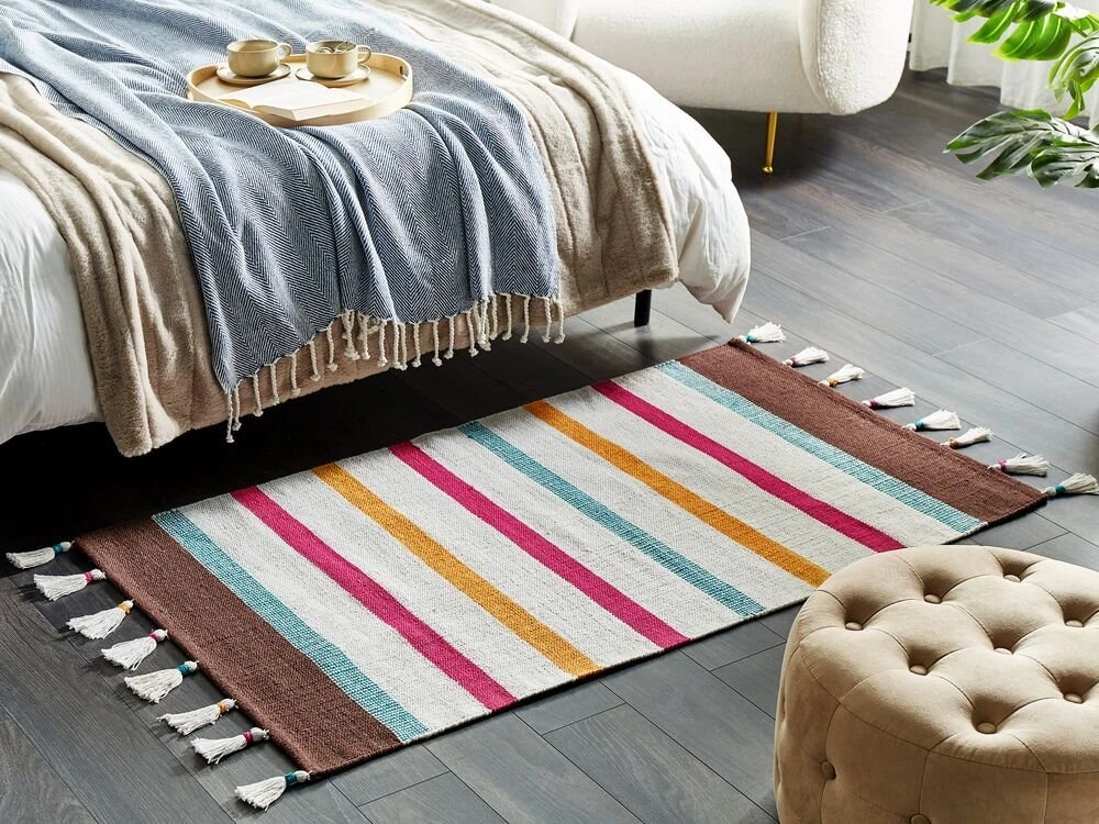 Beliani Kilim HISARLI spalvotas 80 x 150 cm medvilninis