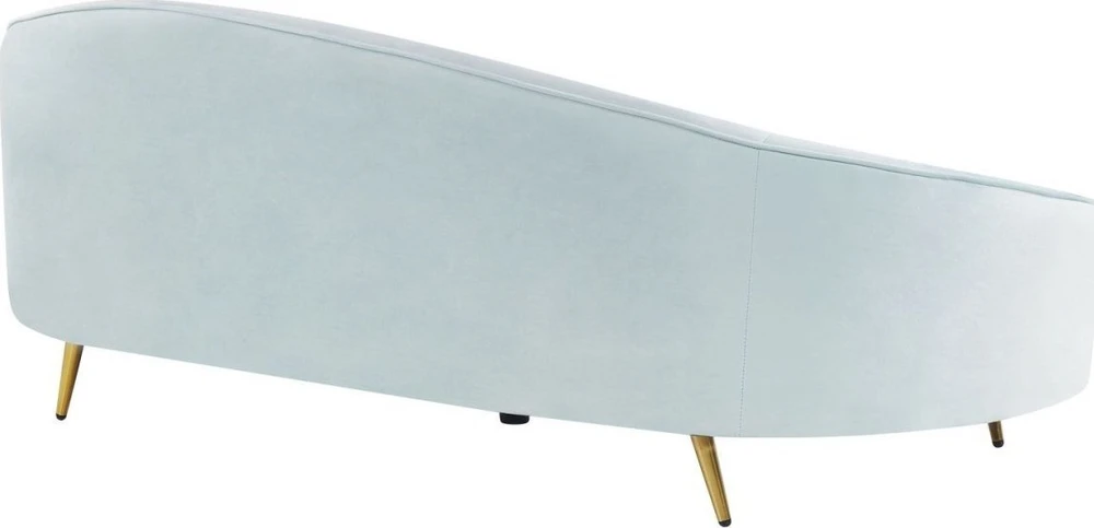 Beliani 2 vietų sofa SAVAR veliūrinė žydra