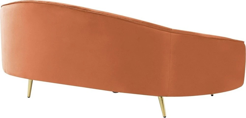 Beliani 2 vietų sofa SAVAR veliūrinė oranžinė
