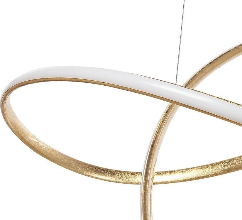Pakabinamas šviestuvas Beliani Pakabinamas LED šviestuvas TUMEN Metal Gold