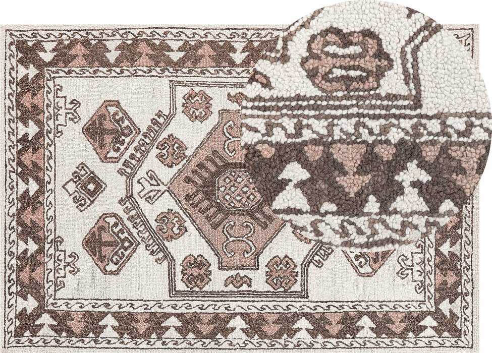 Beliani Kilimas TOMARZA spalvotas 140 x 200 cm vilna