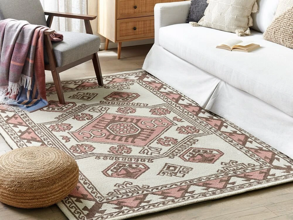 Beliani Kilimas TOMARZA spalvotas 200 x 200 cm vilnonis